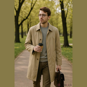 London Fog main Coat 40R Beige made in Canada